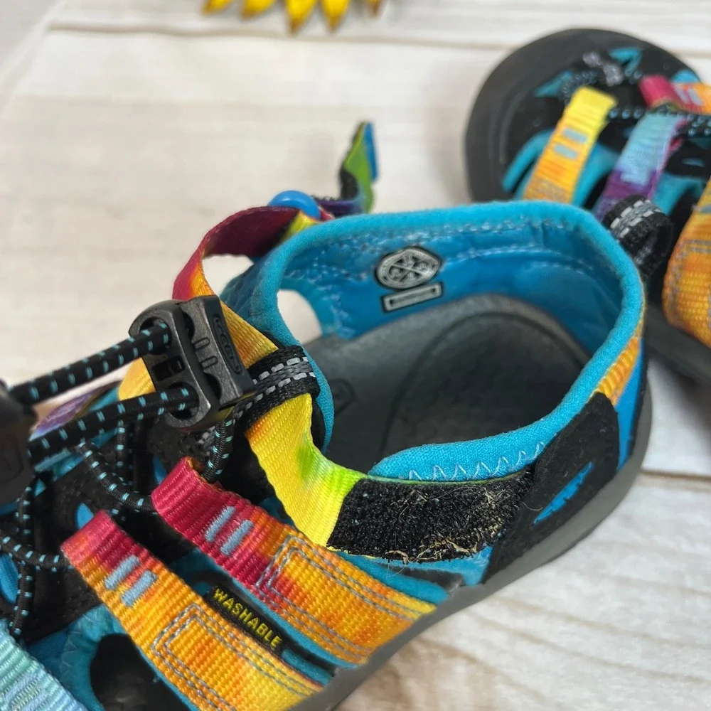 KEEN Newport H2 Kids Boys Girls rainbow Tie Dye Water Sandals Shoes Water 11